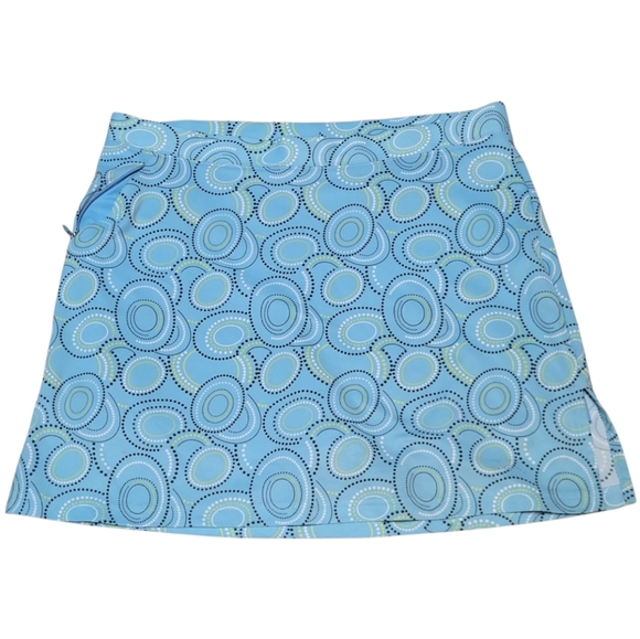 TEHAMA Pants - Tehama Women' Blue Patterned Tennis Golf Skort - Size L